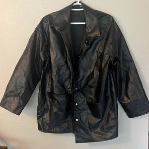 Fake leather jacket